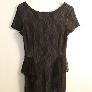 Lace Peplum Dress